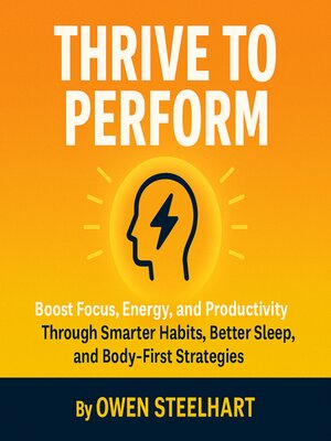 cover image of Thrive to Perform